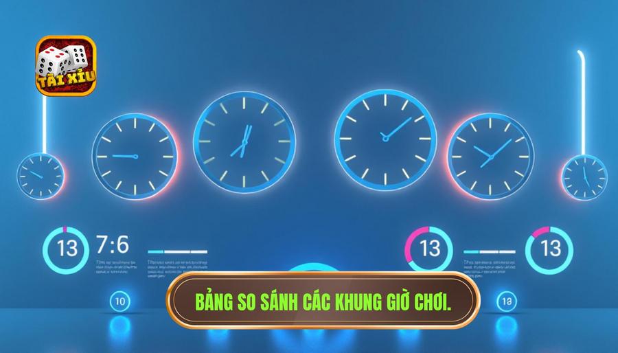 Thời điểm nào trong ngày dễ chơi hơn? Phân tích chuyên sâu từ chuyên gia TÀI XỈU 3 Bảng so sánh các khung giờ chơi